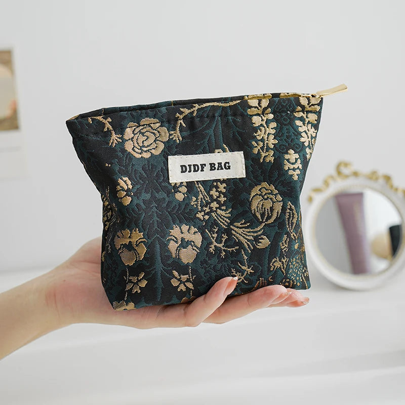 Lovely floral cosmetic bag