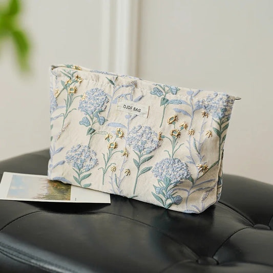 Lovely floral cosmetic bag