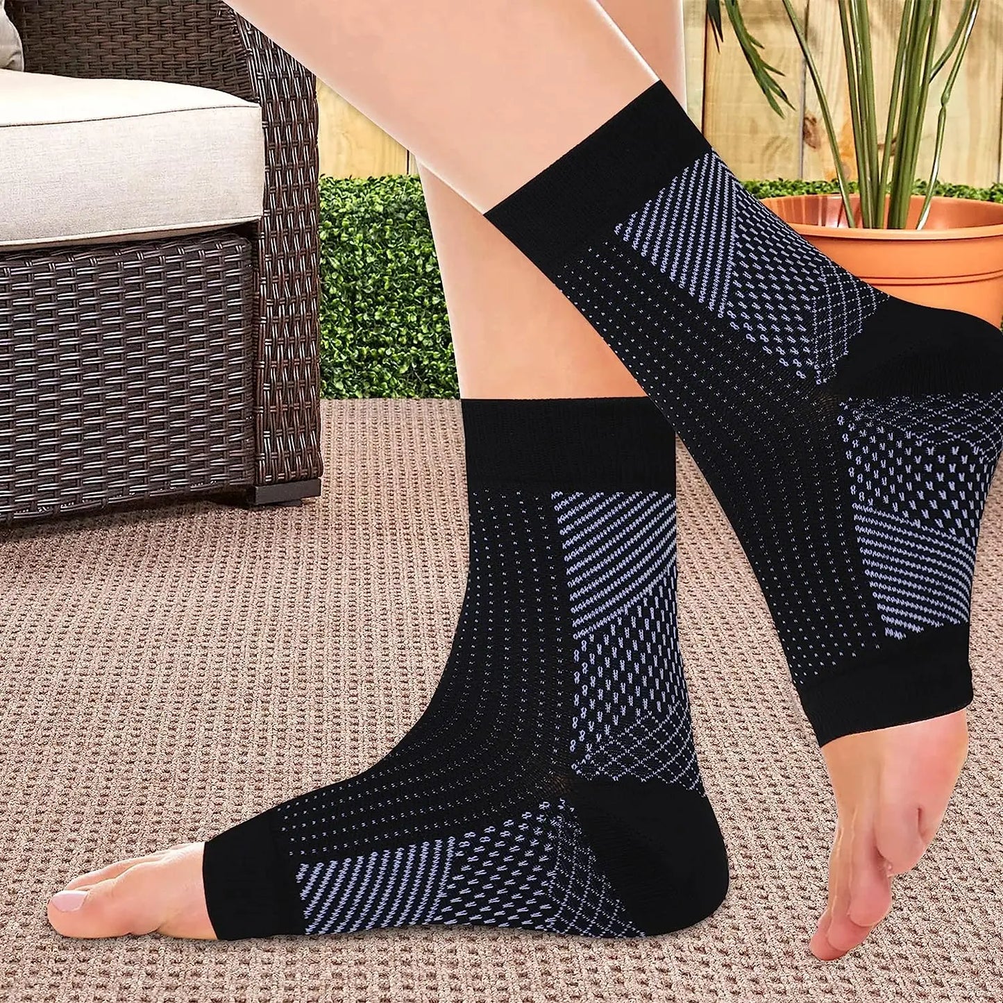 Ankle freedom socks              Ankle Brace Compression Support Sleeve for Women & Men,Ankle Compression Socks for Plantar Fasciitis,Foot & Ankle Swelling