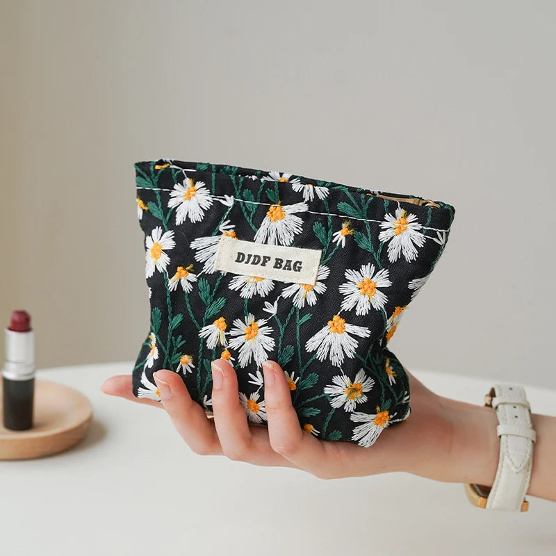 Lovely floral cosmetic bag