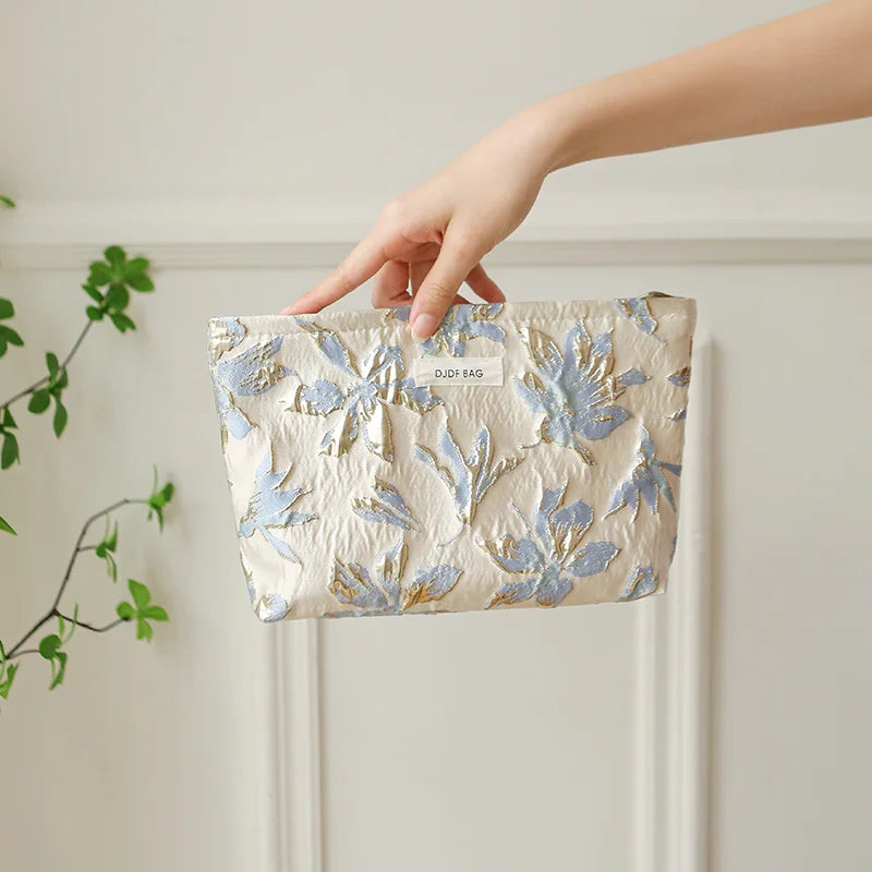 Lovely floral cosmetic bag