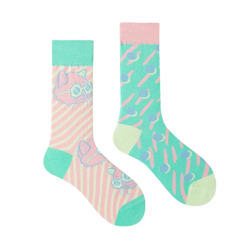 Me before You Socks                     Original internet celebrity ins mandarin duck socks, versatile mid tube fun cute fashionable and personalized animal  girl socks