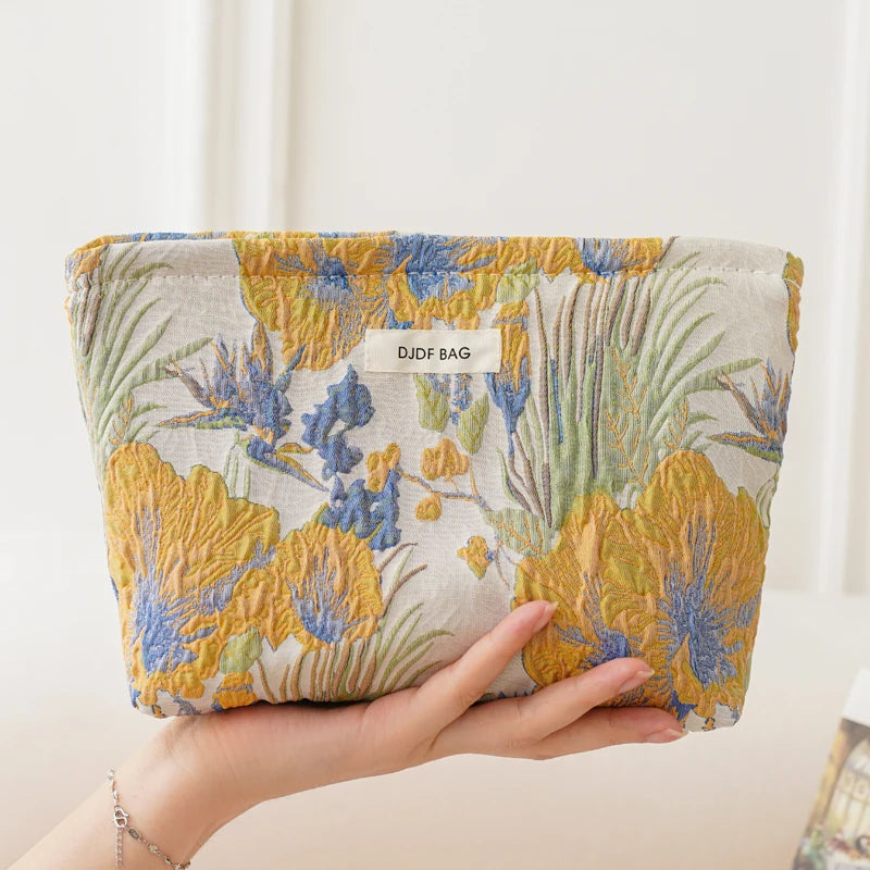 Lovely floral cosmetic bag