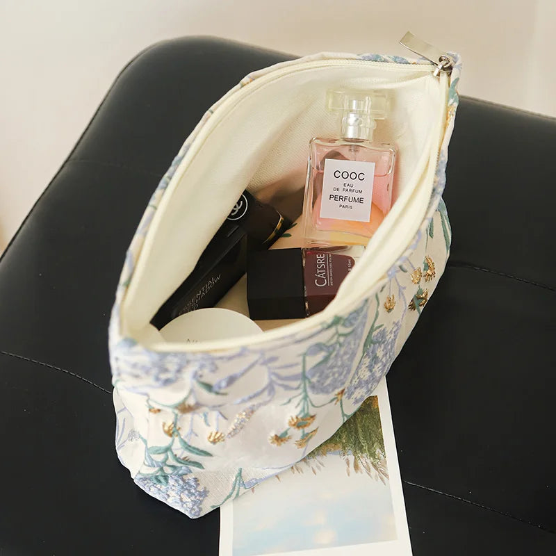 Lovely floral cosmetic bag