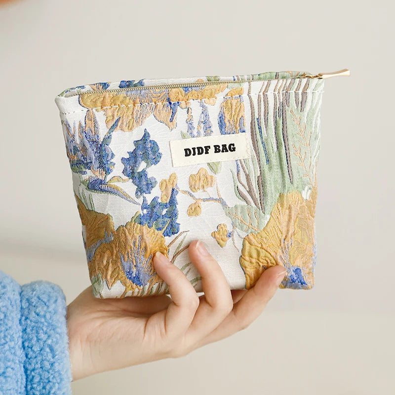 Lovely floral cosmetic bag