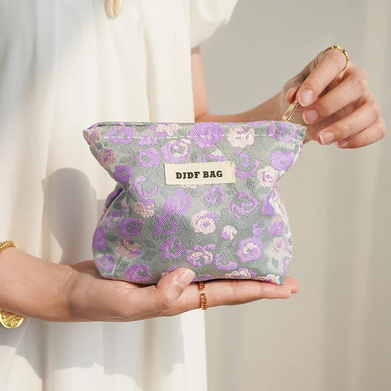 Lovely floral cosmetic bag