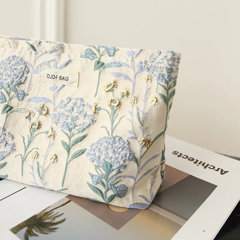 Lovely floral cosmetic bag