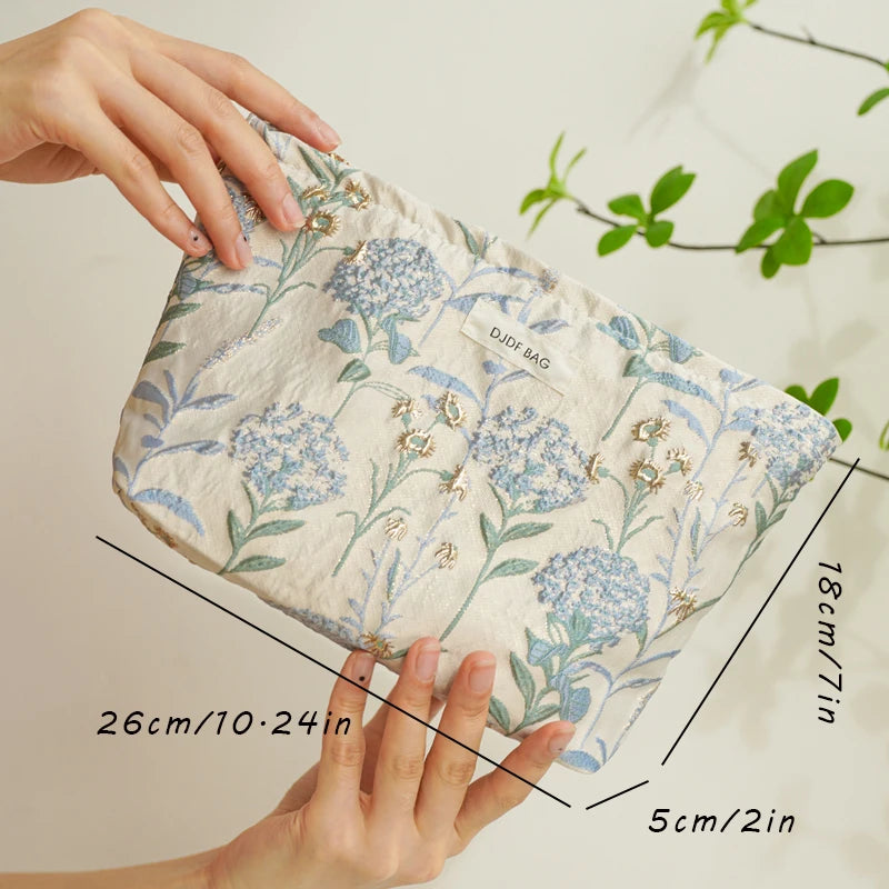 Lovely floral cosmetic bag