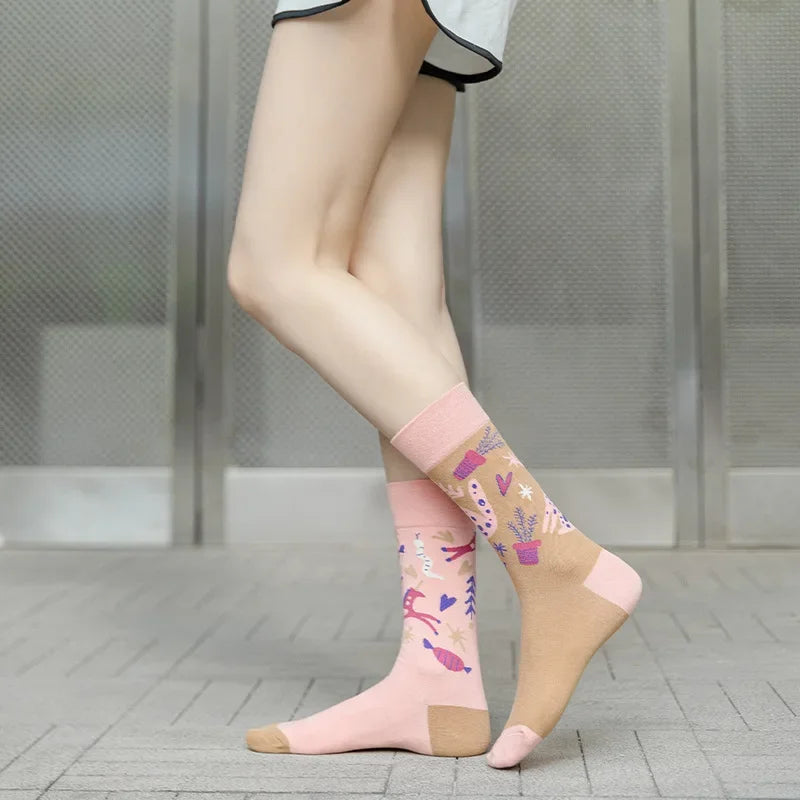 Me before You Socks                     Original internet celebrity ins mandarin duck socks, versatile mid tube fun cute fashionable and personalized animal  girl socks