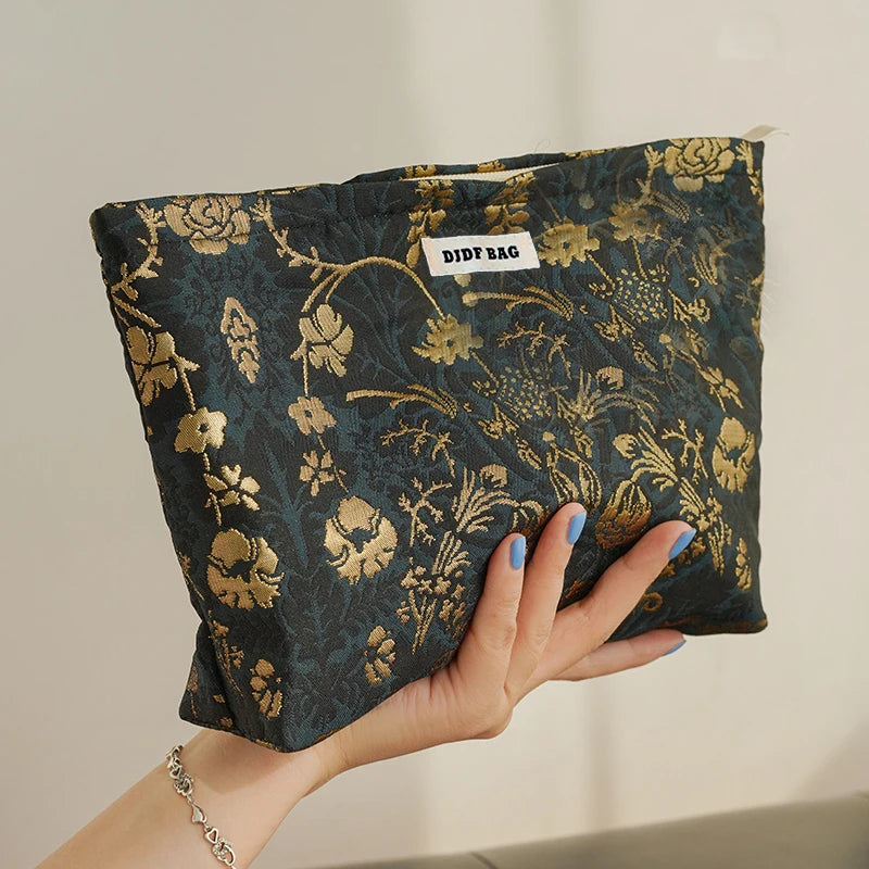 Lovely floral cosmetic bag