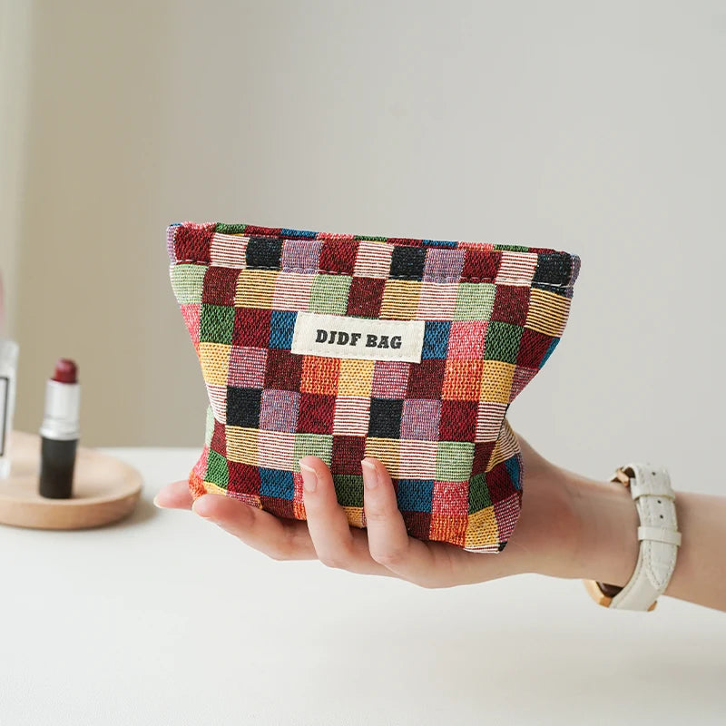 Lovely colorful cosmetic bag