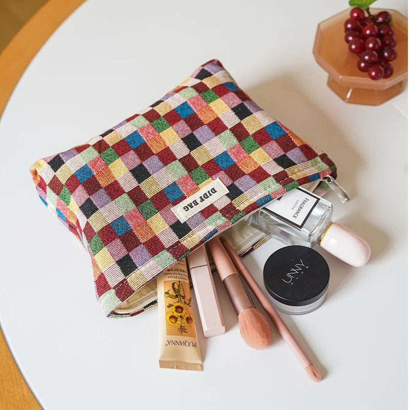 Lovely colorful cosmetic bag