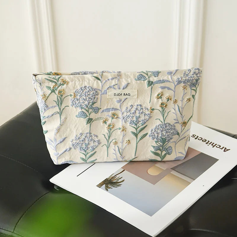 Lovely floral cosmetic bag