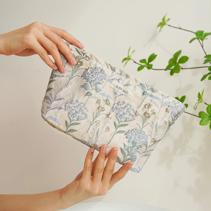 Lovely floral cosmetic bag