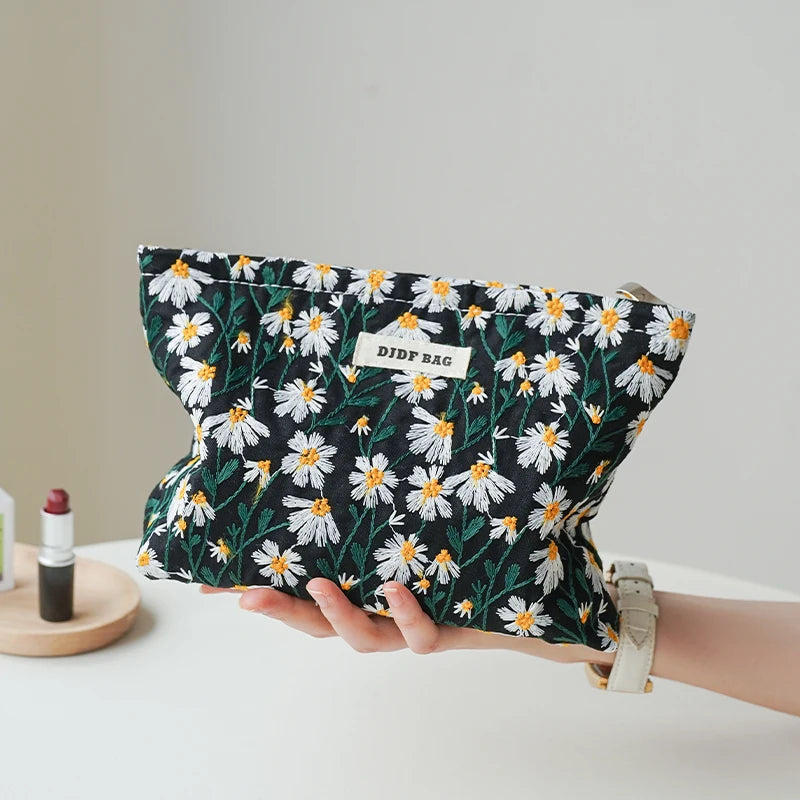 Lovely floral cosmetic bag