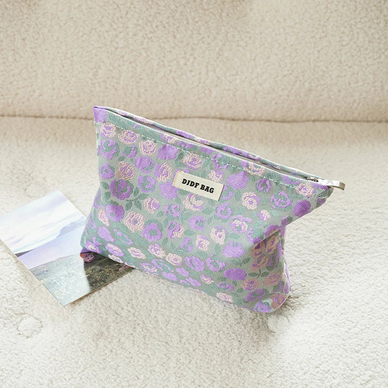 Lovely floral cosmetic bag